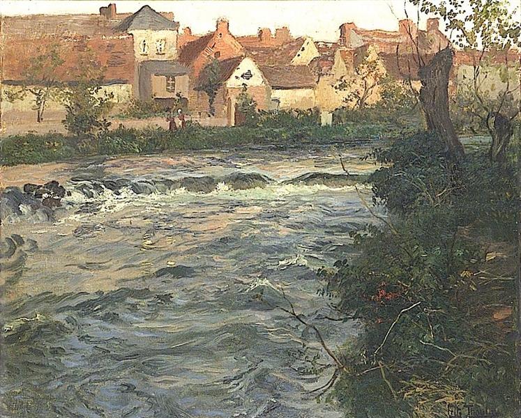 Landscape and River - Фриц Таулов