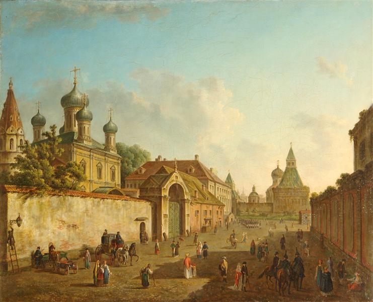View of Lubyanka, c.1800 - Fiódor Alekseiev