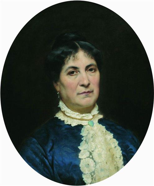 Portrait of the Artist's Wife, 1889 - Федір Бронников