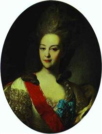 Portrait of Countess Ekaterina Orlova - Fedor Rokotov