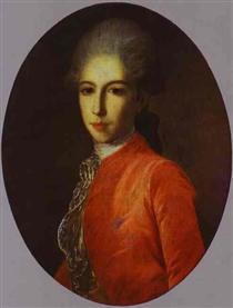 Portrait of Prince Ivan Bariatinsky as a Youth - Фёдор Рокотов