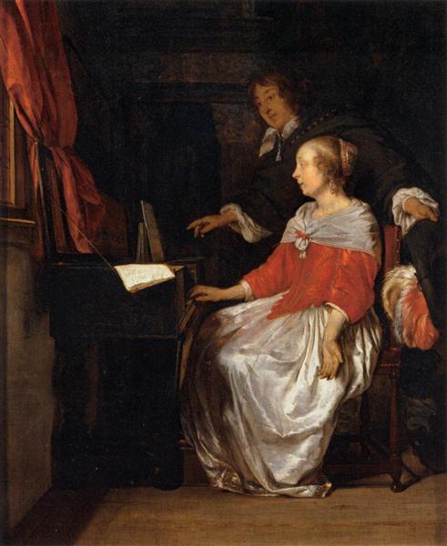 The Virginal Player, c.1661 - Gabriel Metsu