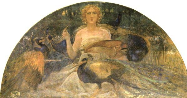 Allégorie de la peinture, 1895 - Галилео Чини