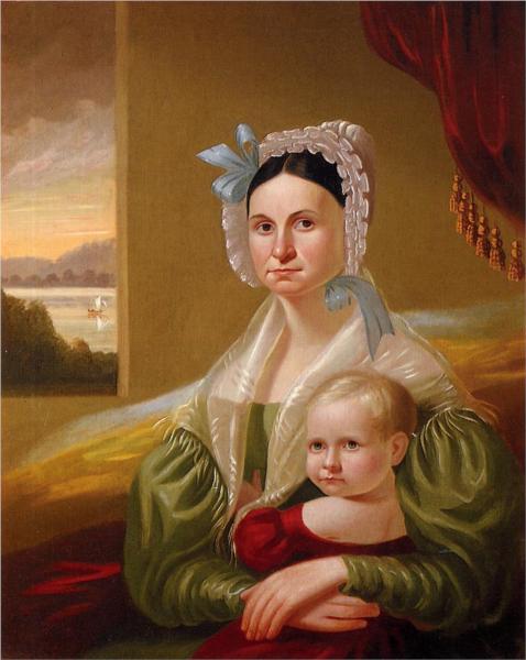 Mrs. David Steele Lamme and Son, William Wirt, 1837 - Джордж Калеб Бингем