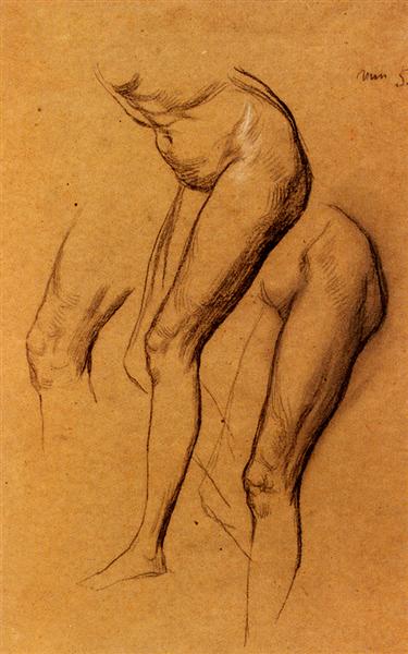 Nude Studies Of Long Mary - George Frederick Watts
