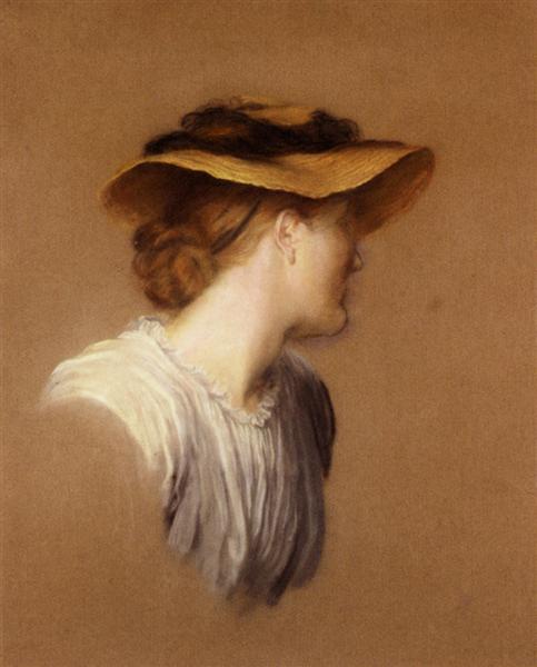 Portrait Of The Artist's Wife Mary, c.1880 - Джордж Фредерик Уоттс