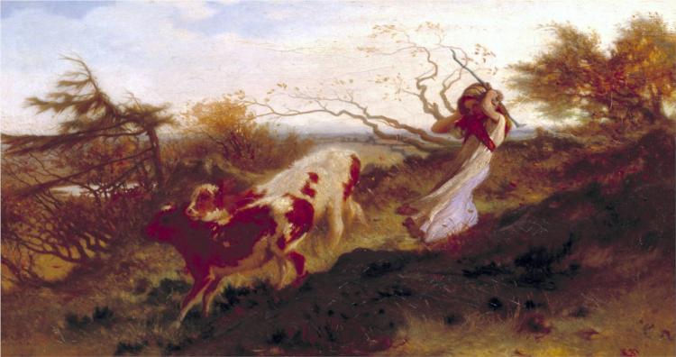 Wind on the Wold, 1863 - Джордж Хемінг Мейсон