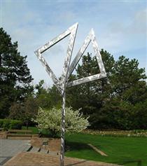 Two Open Triangles Up, Gyratory II - George Rickey
