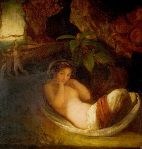 'A Midsummer Night's Dream', Act II, Scene 2, Titania Reposing with Her Indian Votaries - George Romney