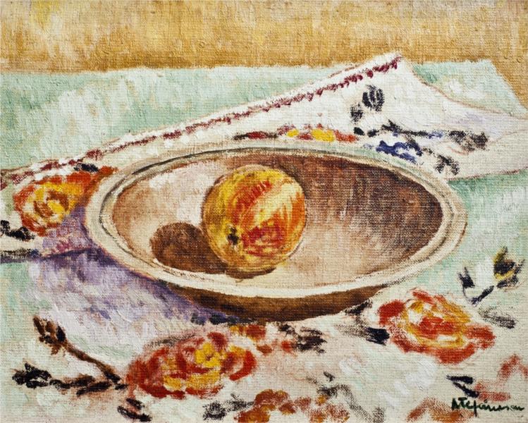 Still-life with Apple, 1978 - George Stefanescu