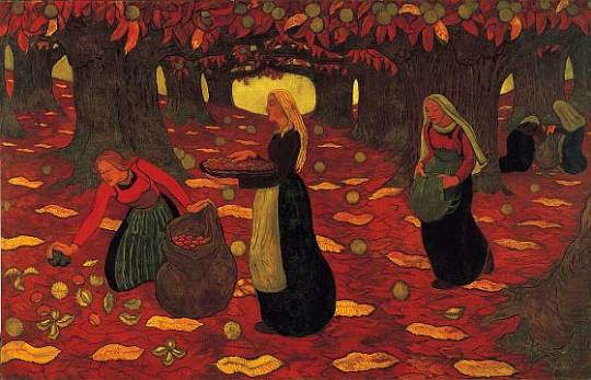 Chestnut Gatherers, 1893 - Жорж Лякомб
