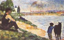 Boy with horse - Georges Pierre Seurat