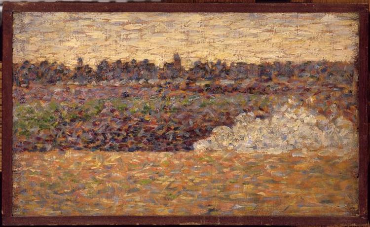 Landscape at Grandcamp, 1885 - Georges Pierre Seurat