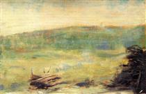 Landscape at Saint-Ouen - Georges Seurat