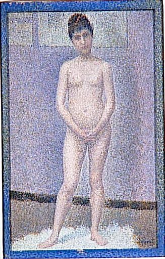 Model to front, 1887 - Georges Pierre Seurat