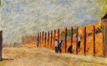 Peasants Driving Stakes - Georges Seurat