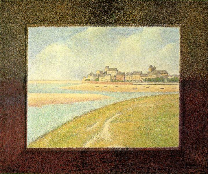 Вид на Кротой сверху, 1889 - Жорж Сёра