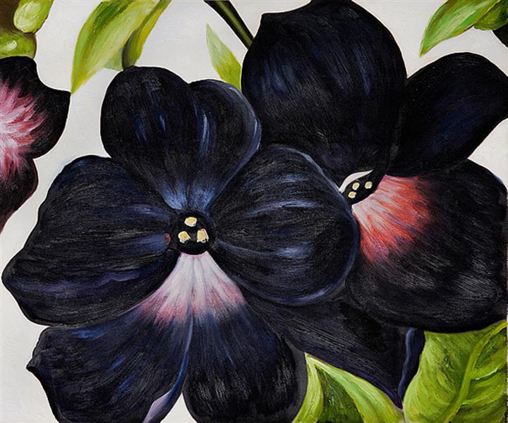 Black and Purple Petunias - Джорджія О'Кіф