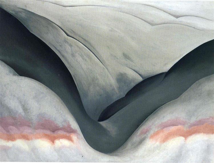 Black Place, Grey and Pink - Georgia O’Keeffe