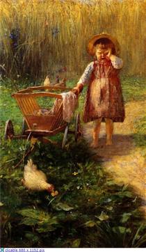 Child with Cart - Georgios Jakobides