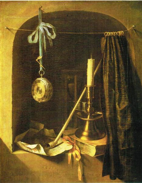 Still life with candle, c.1660 - Gerrit Dou