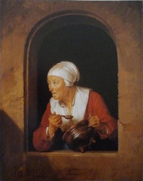 The cook, 1660 - 1665 - Герард Доу