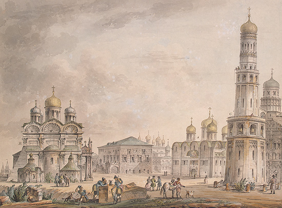 Cathedral Square of the Moscow Kremlin, 1797 - Giacomo Quarenghi