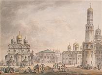Cathedral Square of the Moscow Kremlin - Giacomo Quarenghi