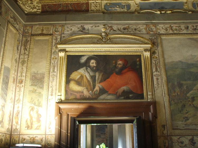 Clemenet VII and Francis I of France - Джорджо Вазарі