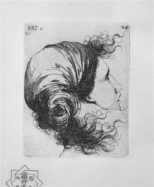 Head of a Woman - Giovanni Battista Piranesi