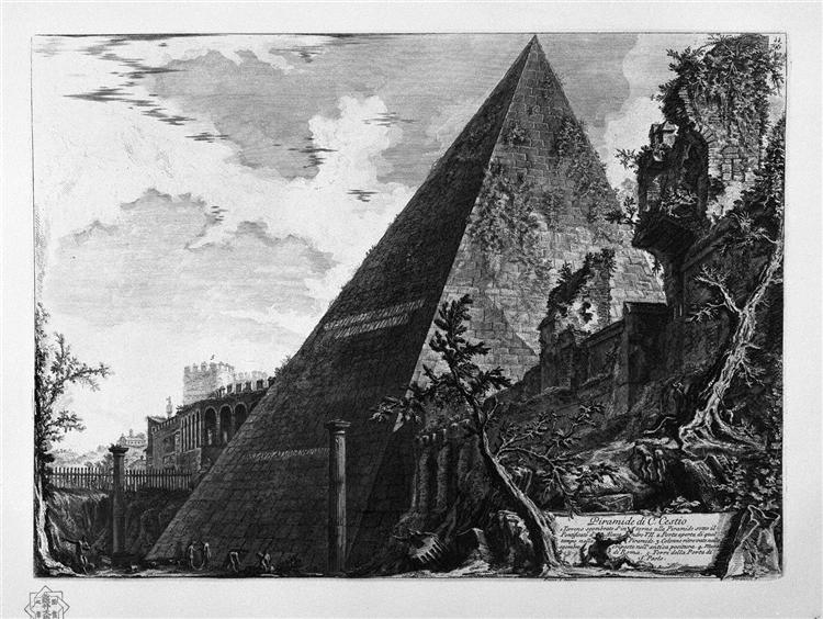 Pyramid of Caius Cestius - Джованни Баттиста Пиранези