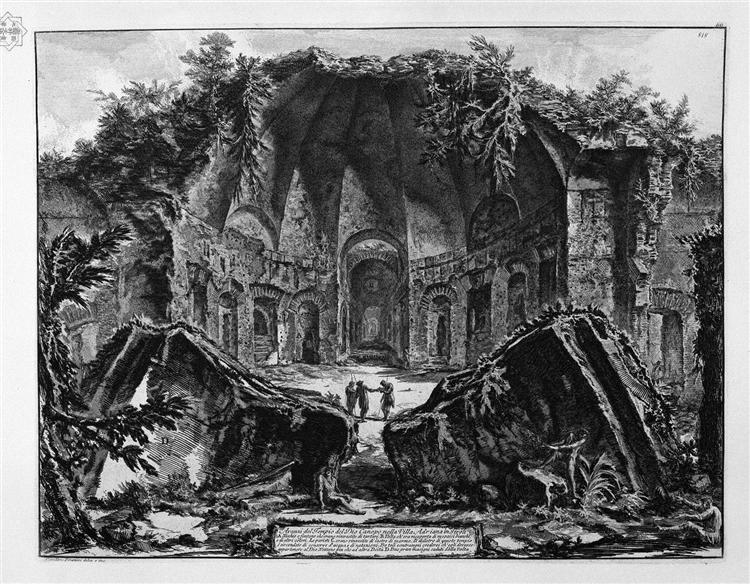 Remains of the Temple of the God Canopus in Hadrian`s Villa at Tivoli - Giovanni Battista Piranesi