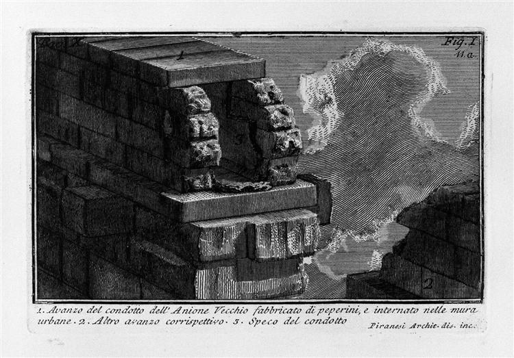 The Roman antiquities, t. 1, Plate XI. Urban Walls., 1756 - Giovanni Battista Piranesi