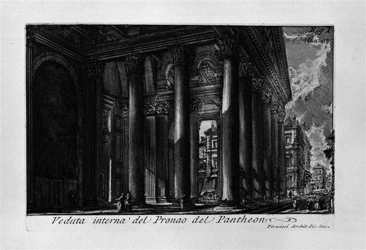 The Roman antiquities, t. 1, Plate XIV. Pantheon., 1756 - Giovanni Battista Piranesi