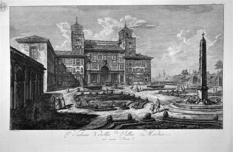 View of the Villa Medici - Giovanni Battista Piranesi