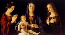 Богородица и младенец со Св. Екатериной и Марией Магдалиной - Джованни Беллини