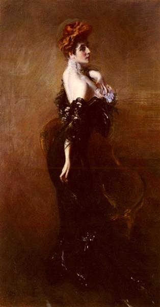 Madame Pages In Evening Dress, 1912 - Джованни Болдини