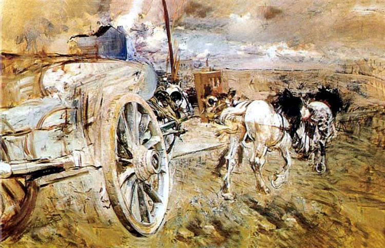 The dump at the door of Asier, 1887 - Джованни Болдини