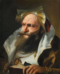 Rosto de um Erudito - Giovanni Domenico Tiepolo