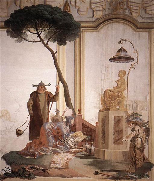 Offering of Fruits to Moon Goddess - Giovanni Domenico Tiepolo