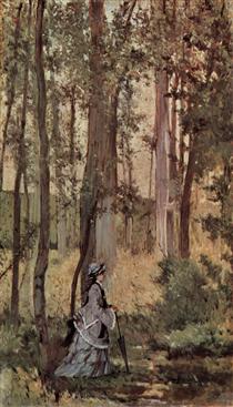 Lady in the forest - Giovanni Fattori