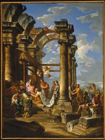 The Adoration of the Magi - Giovanni Paolo Panini