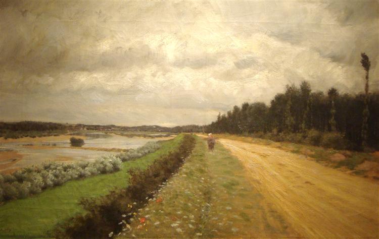 Along the Ofanto river, 1870 - Giuseppe De Nittis