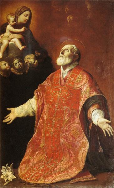 St Filippo Neri in Ecstasy, 1614 - Гвідо Рені