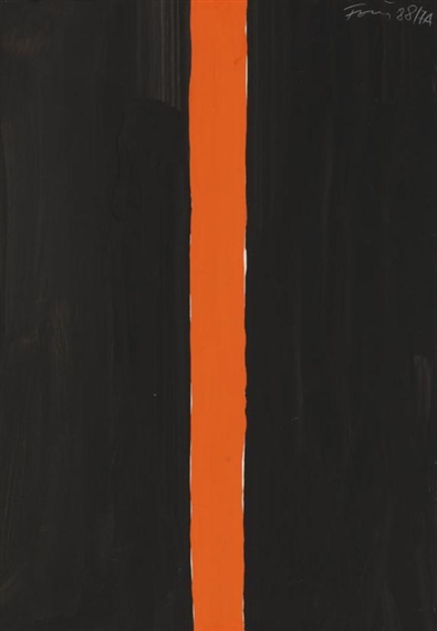 Untitled (Black and Orange), 1988 - Gunther Forg