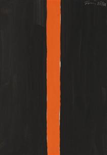 Untitled (Black and Orange) - Günther Förg