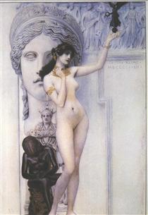 Allegory of Sculpture - Густав Климт