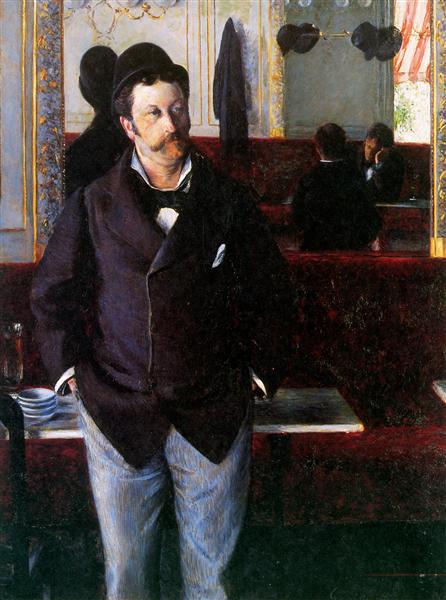 At the Cafe, Rouen, 1880 - 古斯塔夫·卡耶博特