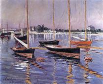 Boats on the Seine at Argenteuil - Ґюстав Кайботт