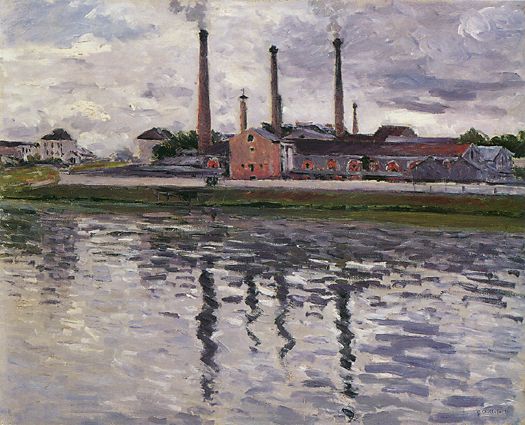Factories at Argenteuil, 1888 - Gustave Caillebotte